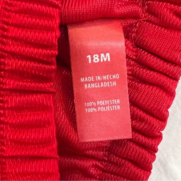 Christmas outfit skirt long sleeve top hair bow Santa kitty cat 18 months - Picture 7 of 10